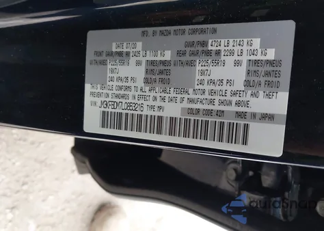 2020 Mazda Cx-5 Grand Touring from USA, damaged, VIN JM3KFBDM7L0853216